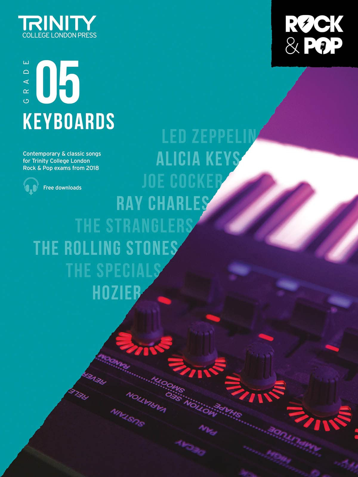 Trinity Examination Book Rock & Pop 2018 Keyboards Grade 5