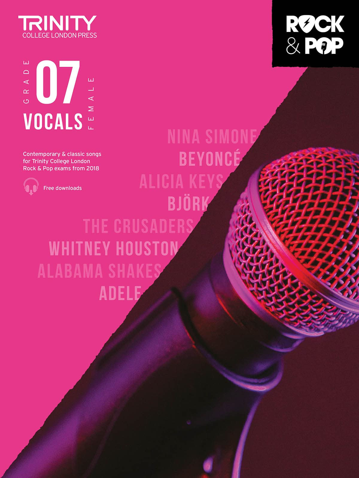 Trinity Examination Book Rock & Pop 2018 Vocals Grade 7 (Female Voice)