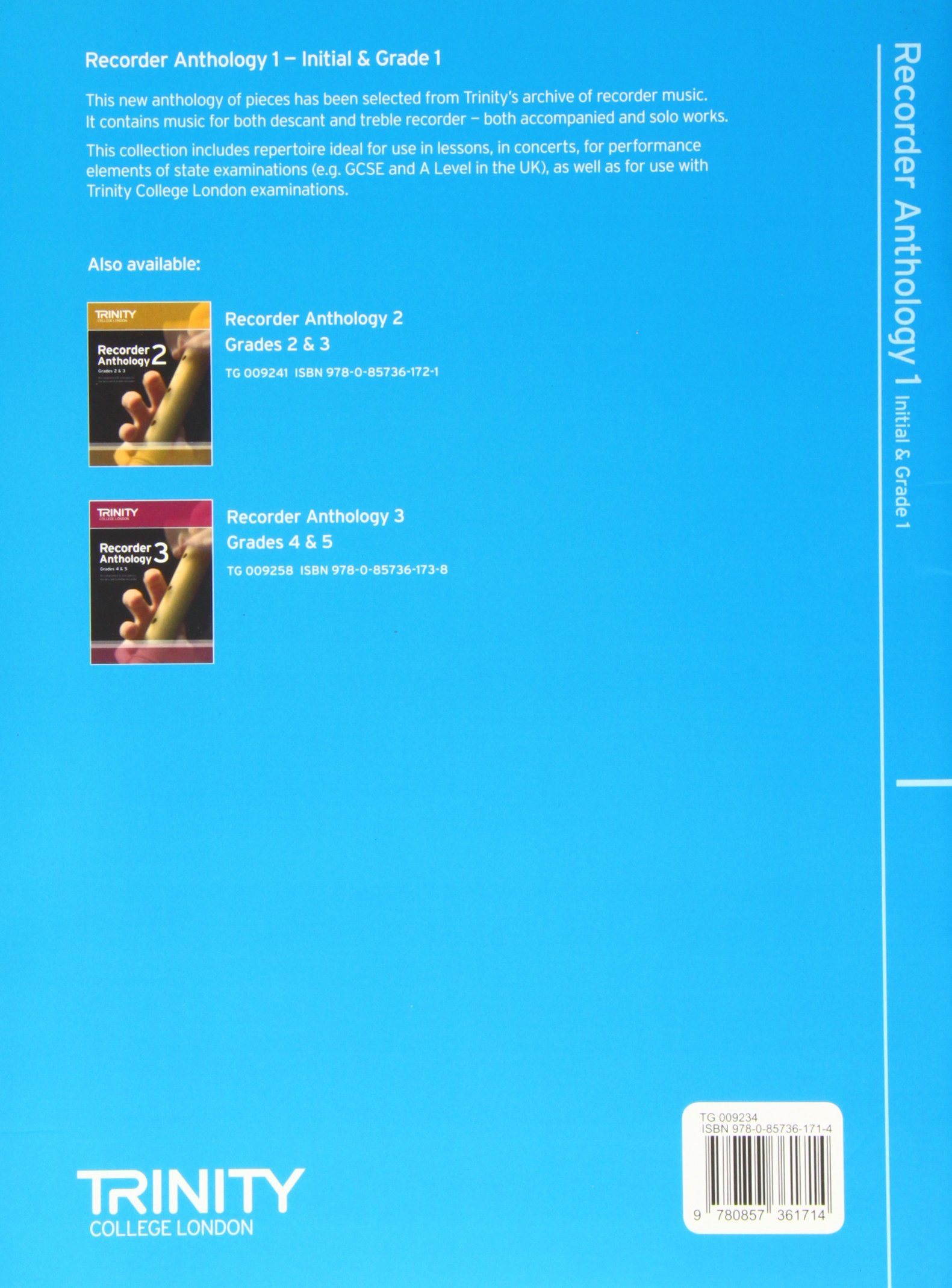 TCL Examination Book Recorder Anthology Book 1 - Initial-Grade 1
