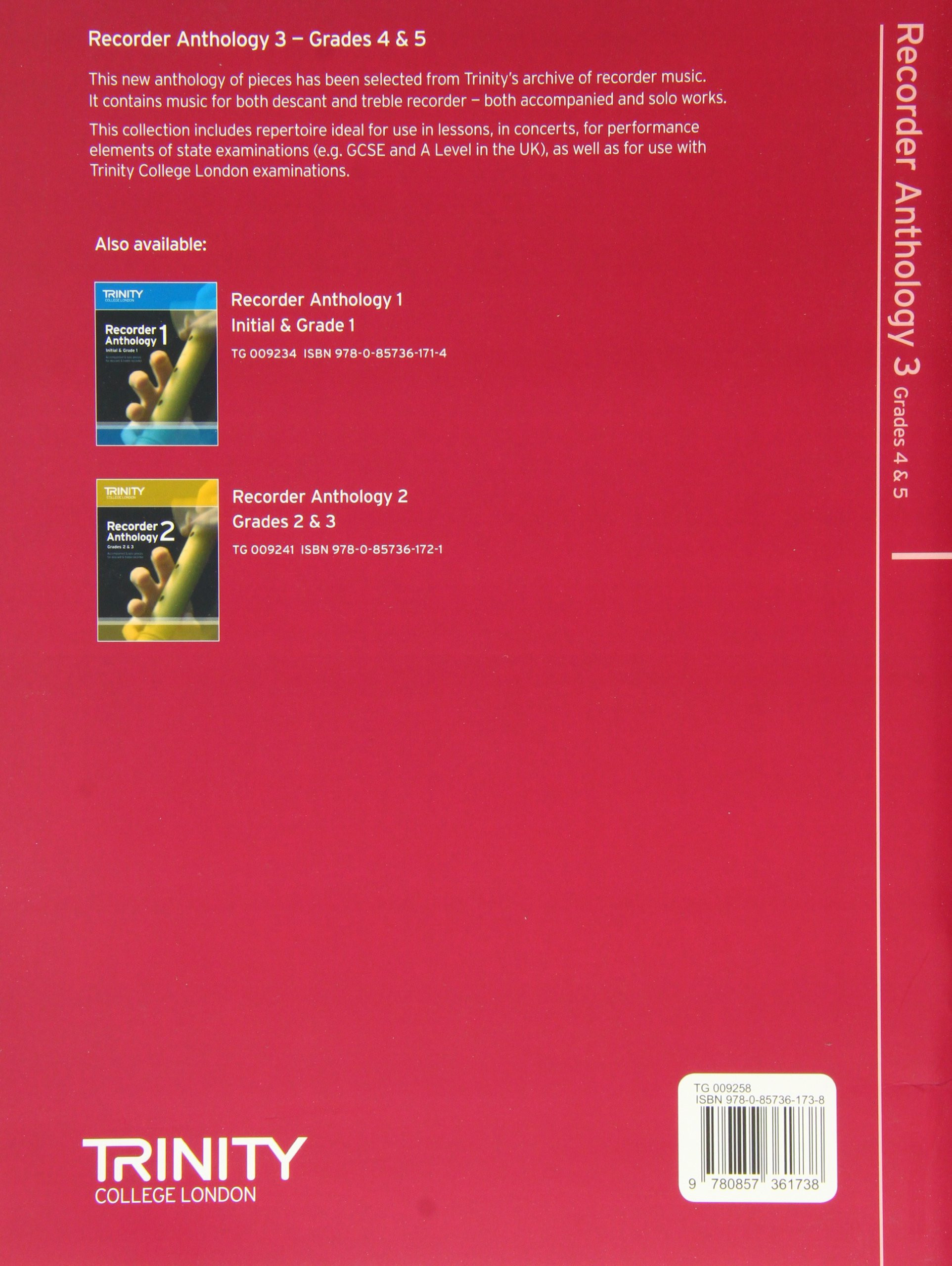 TCL Examination Book Recorder Anthology Book 3 - Grade 4-5