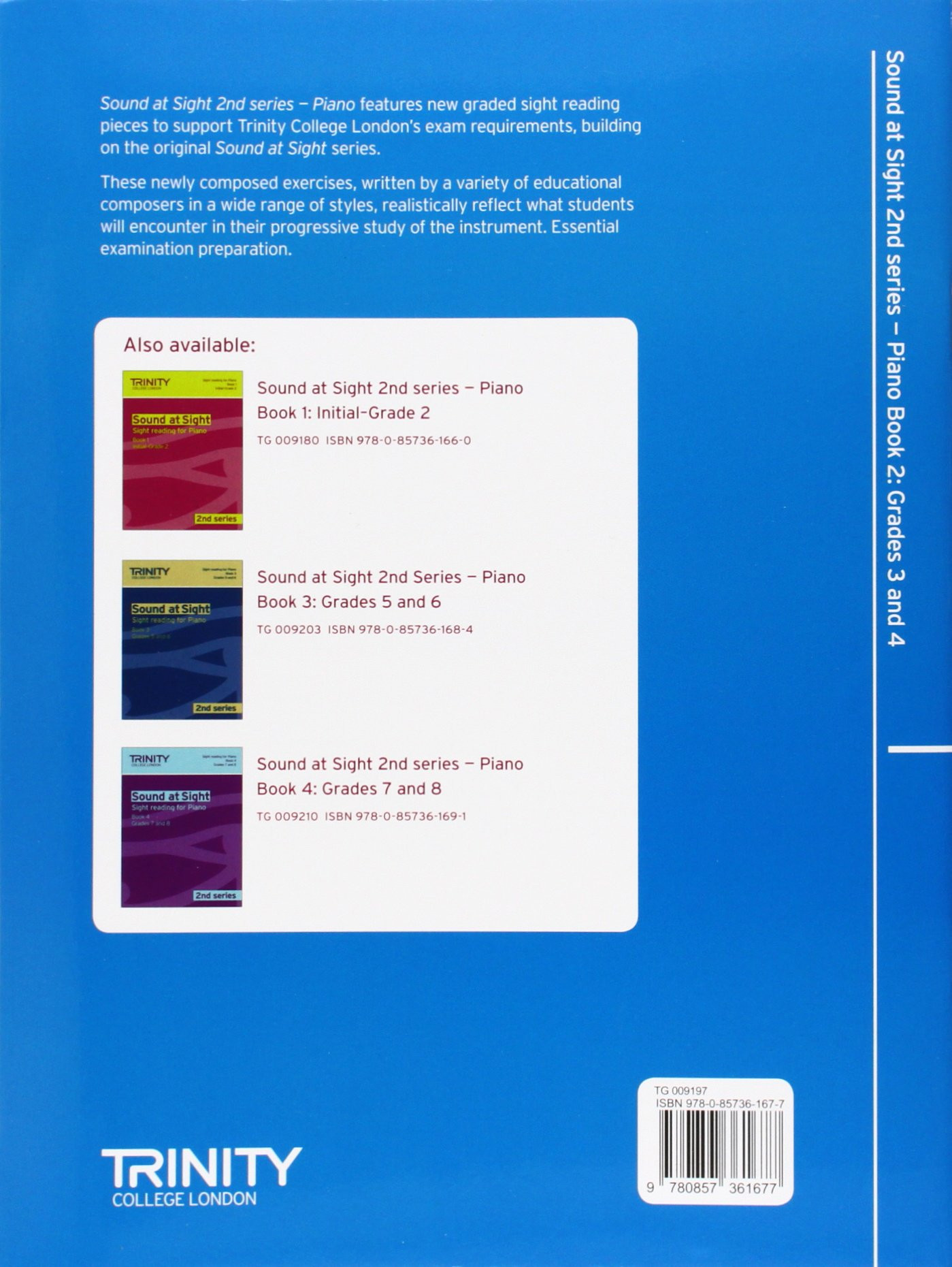 TCL Examination Book Sound at Sight - Piano, Book 2: Grade 3-4