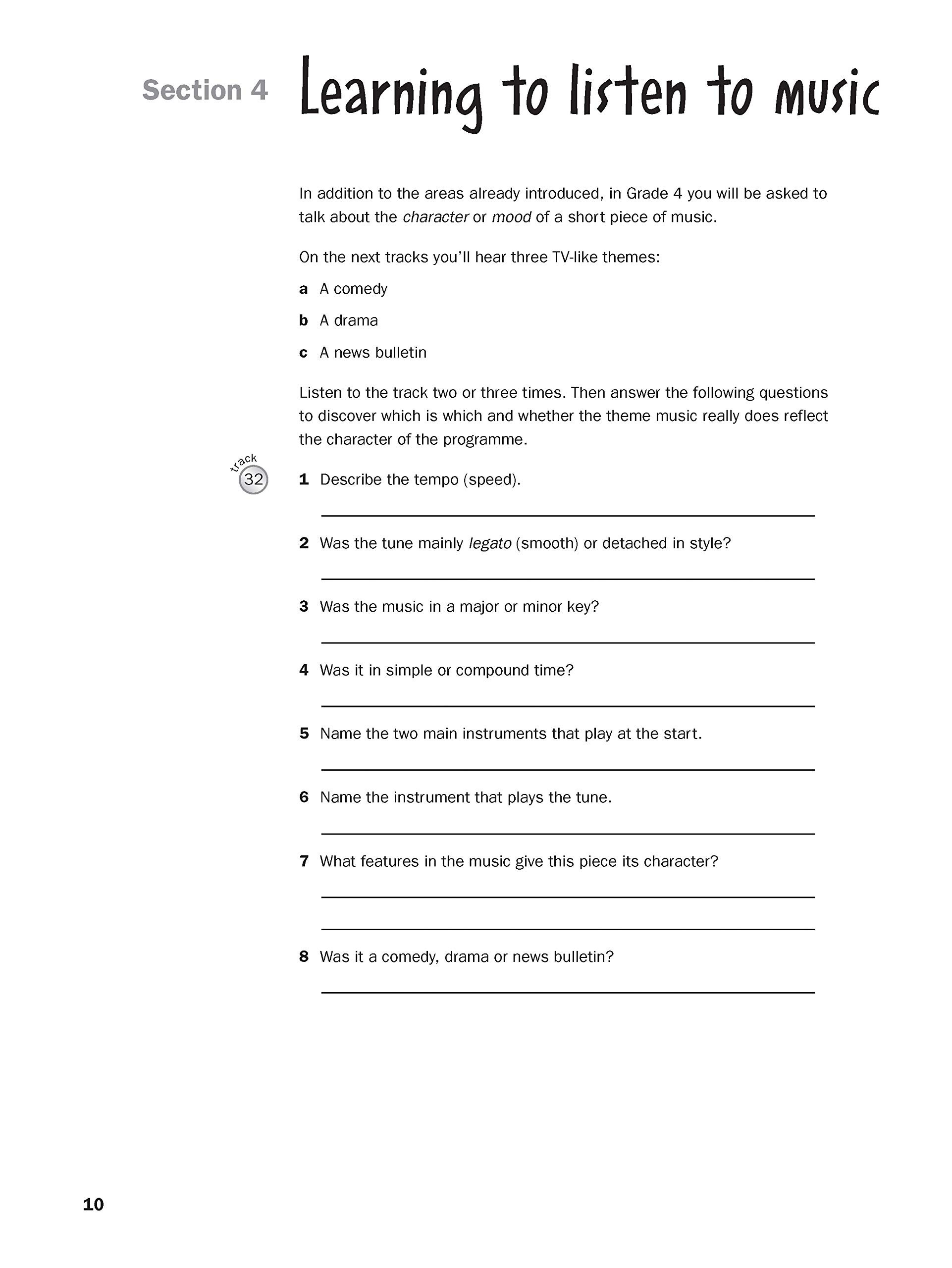 Improve Your Aural Grade 4 CD - Exercise Book