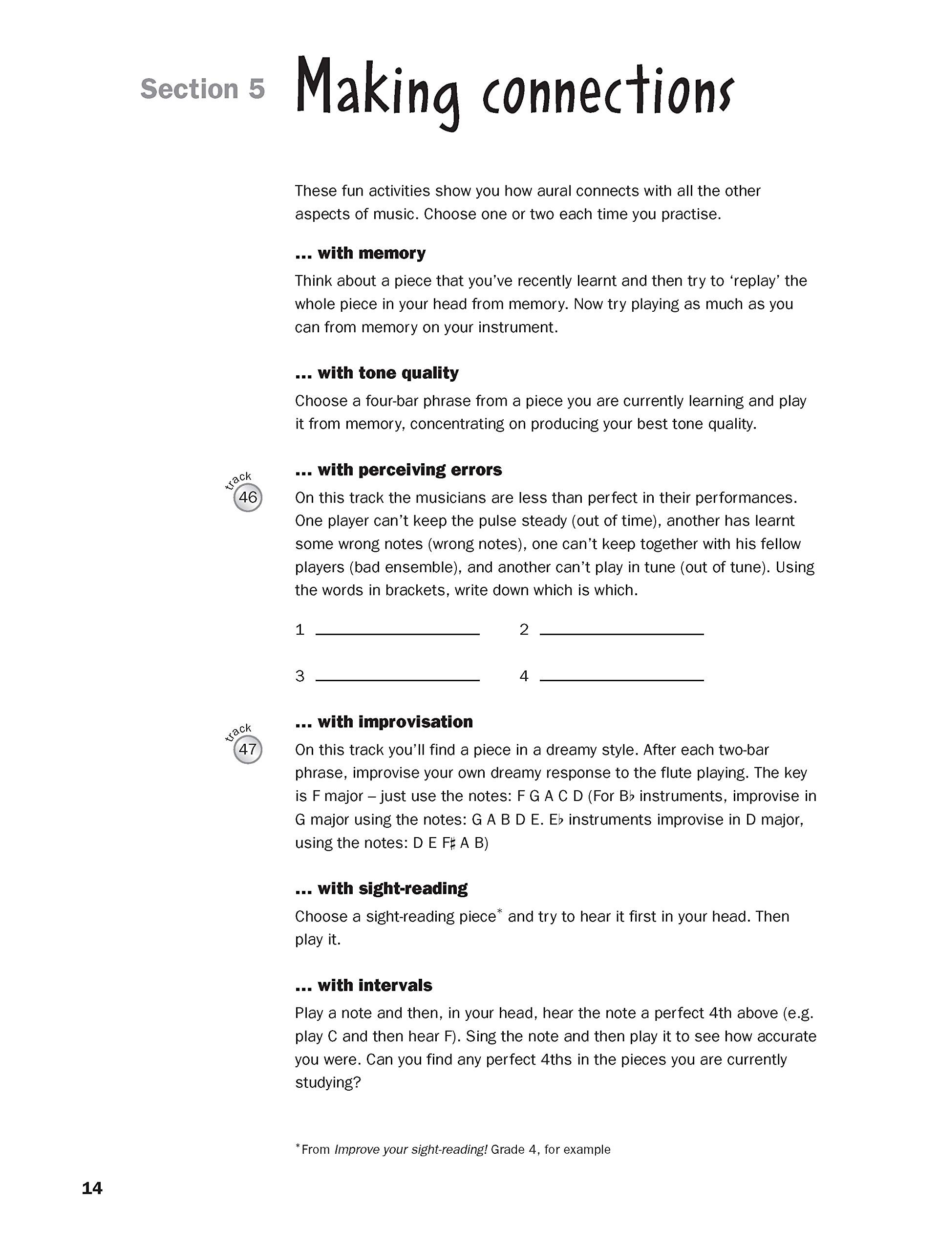 Improve Your Aural Grade 4 CD - Exercise Book