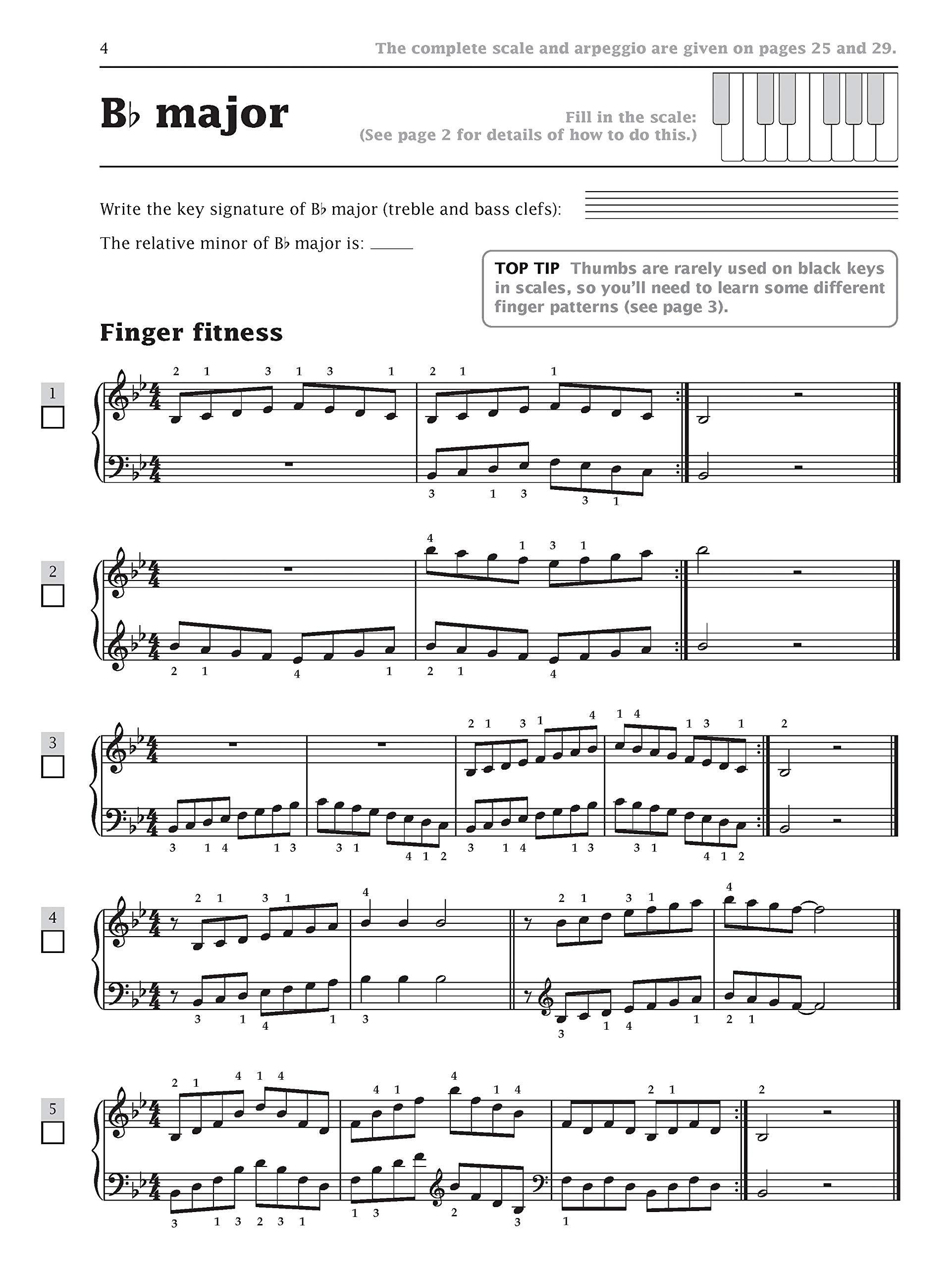Improve your scales! Piano Grade 4 (Piano Solo) - Exercise Book