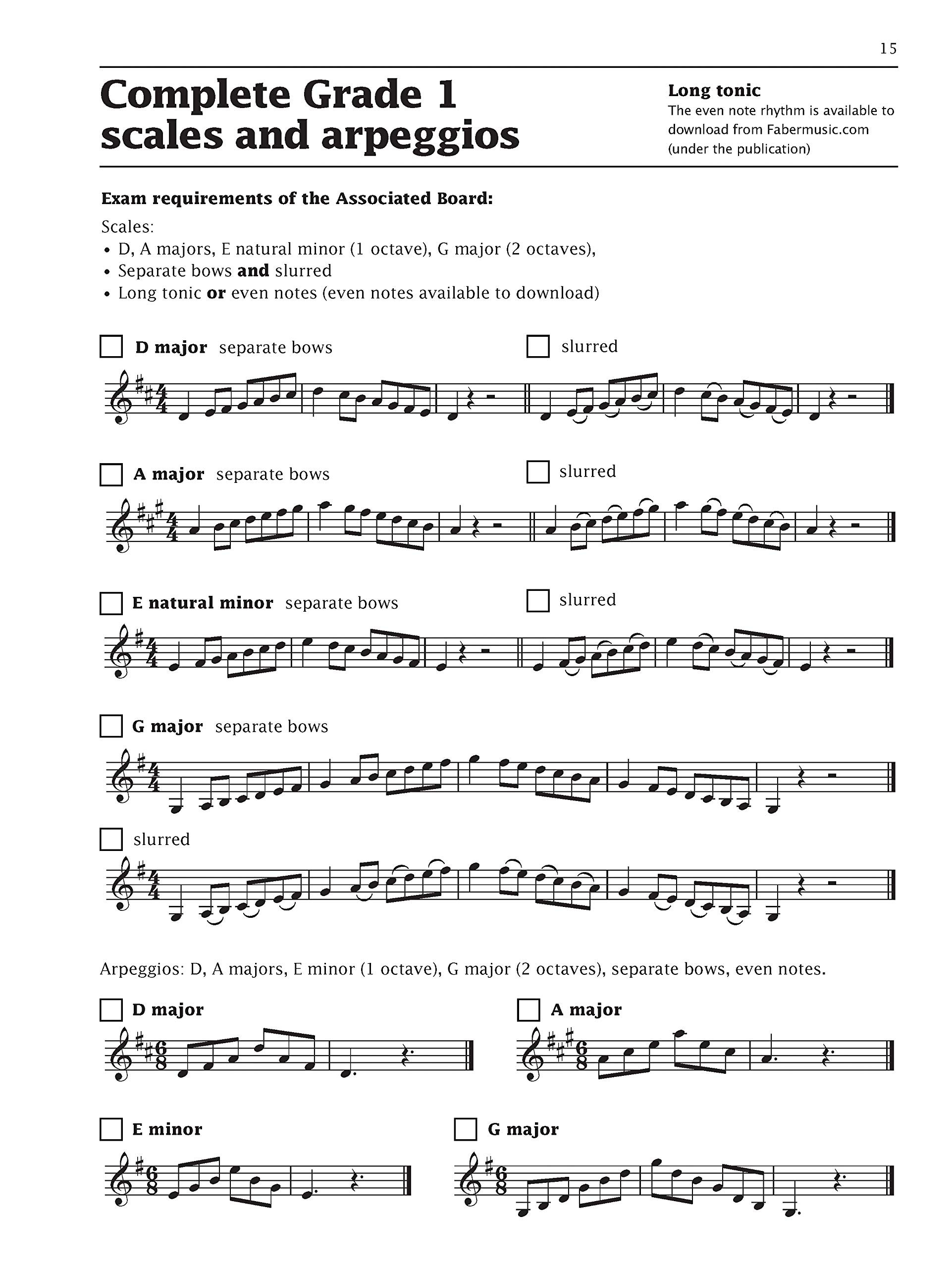 Improve your Scales Violin Grade-1 - Exercise Book