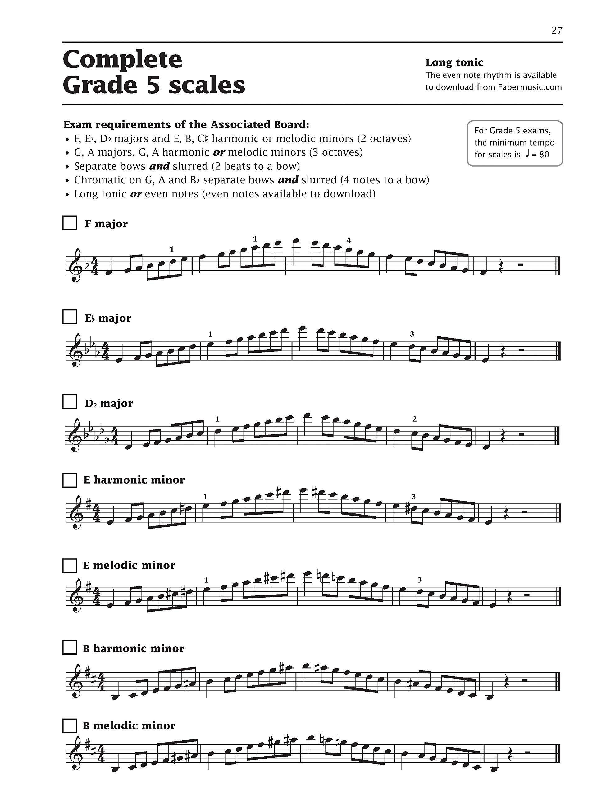 Improve your Scales Violin Grade-5 - Exercise Book