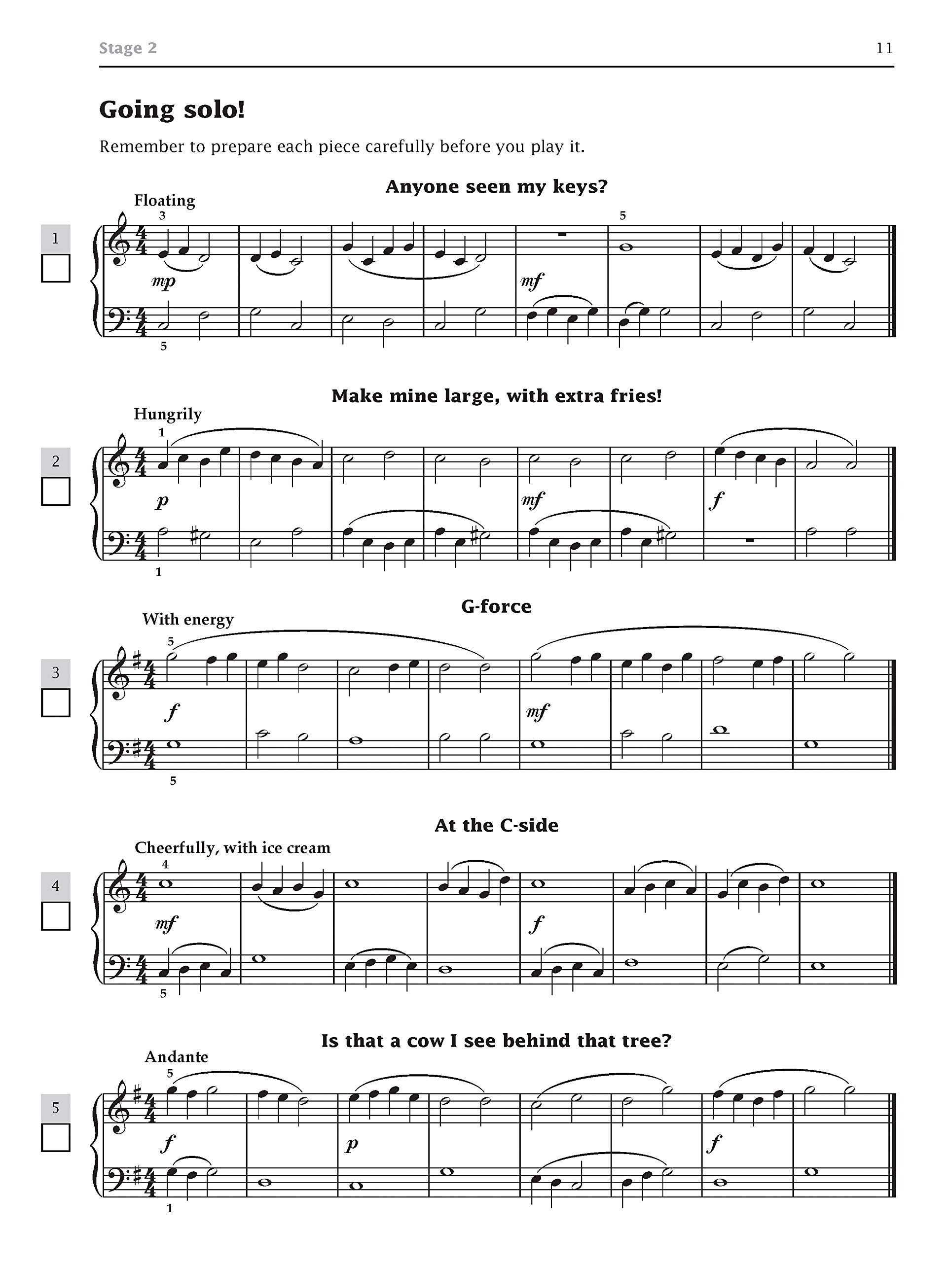 Improve your sight-reading Trinity Edition Piano Grade 2 (Piano Solo) - Exercise Book