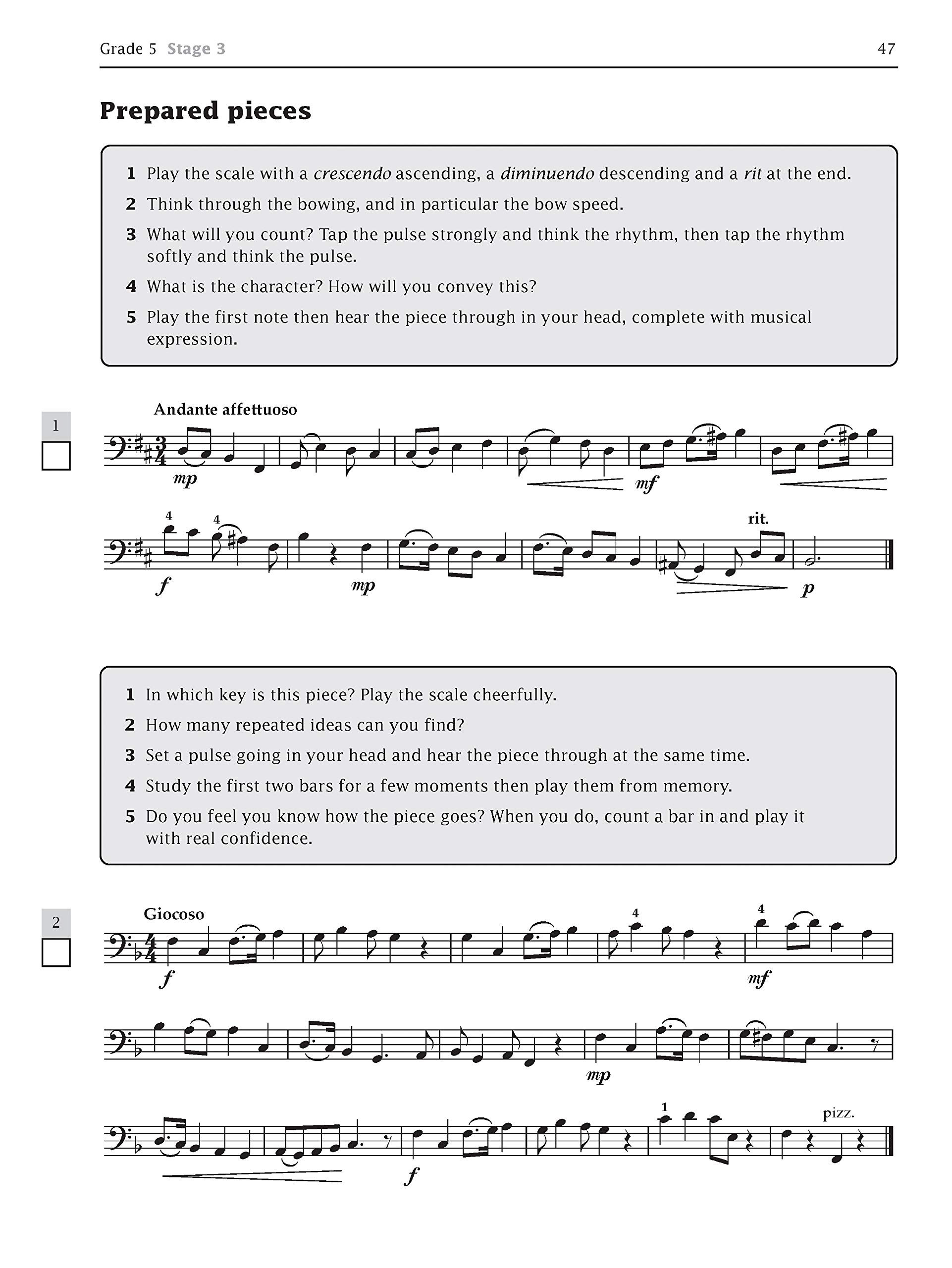 Improve your sight-reading Double Bass Grades 1-5 (Instrumental Solo) - Exercise Book