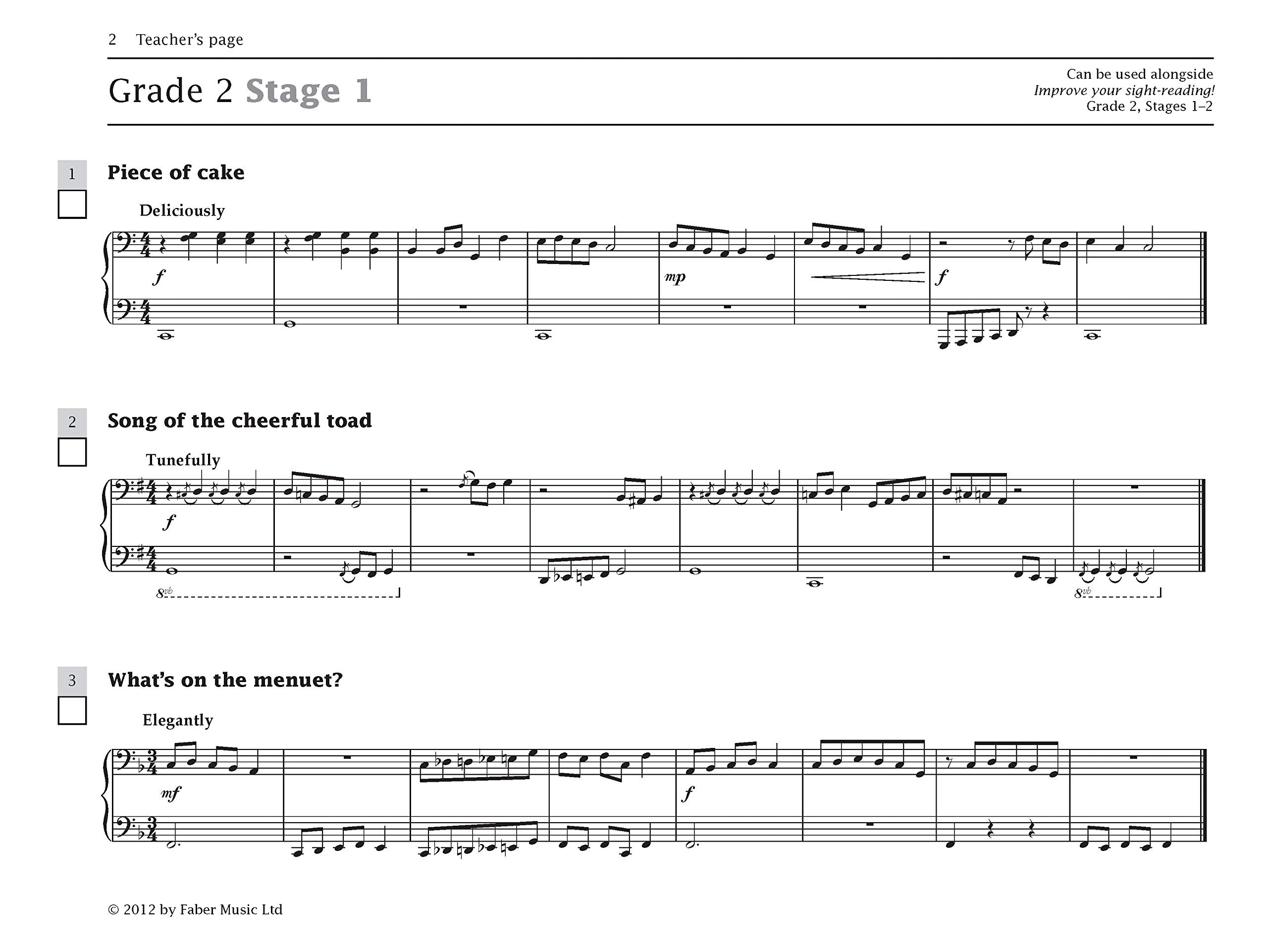 Improve your sight-reading Piano Duets Grades 2-3 (Piano Duet) - Exercise Book