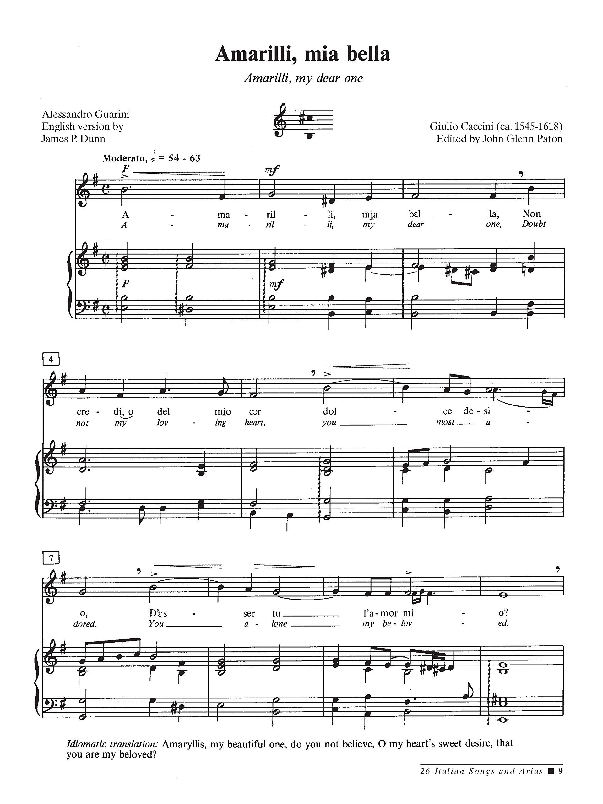 26 Italian Songs Medium Low -  Repertoire Books