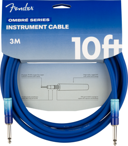 Fender 0990810210 Ombre Instrument Cable 10"BLB