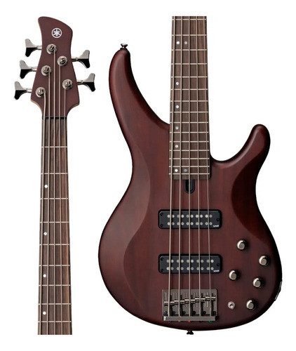 Yamaha TRBX505 Mahogany Rosewood Translucent Brown Electric Bass Guitar