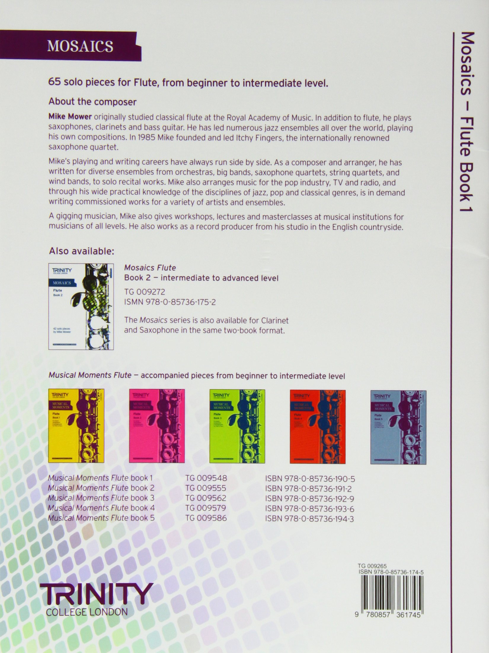 TCL Mosaics - Flute Book 1 (Initial - Grade 5) Song Book