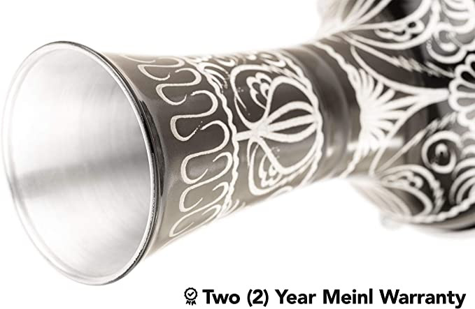 MEINL DARBUKA HAND ENGRAVED BLACK (6 1/2* 12 3/4)-HE122