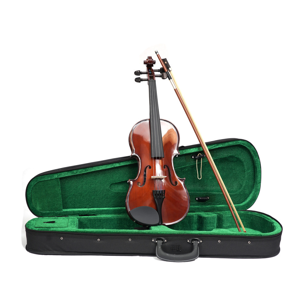 Score Viollin MV200-1 4/4 Size Flamed Violin with bow and case