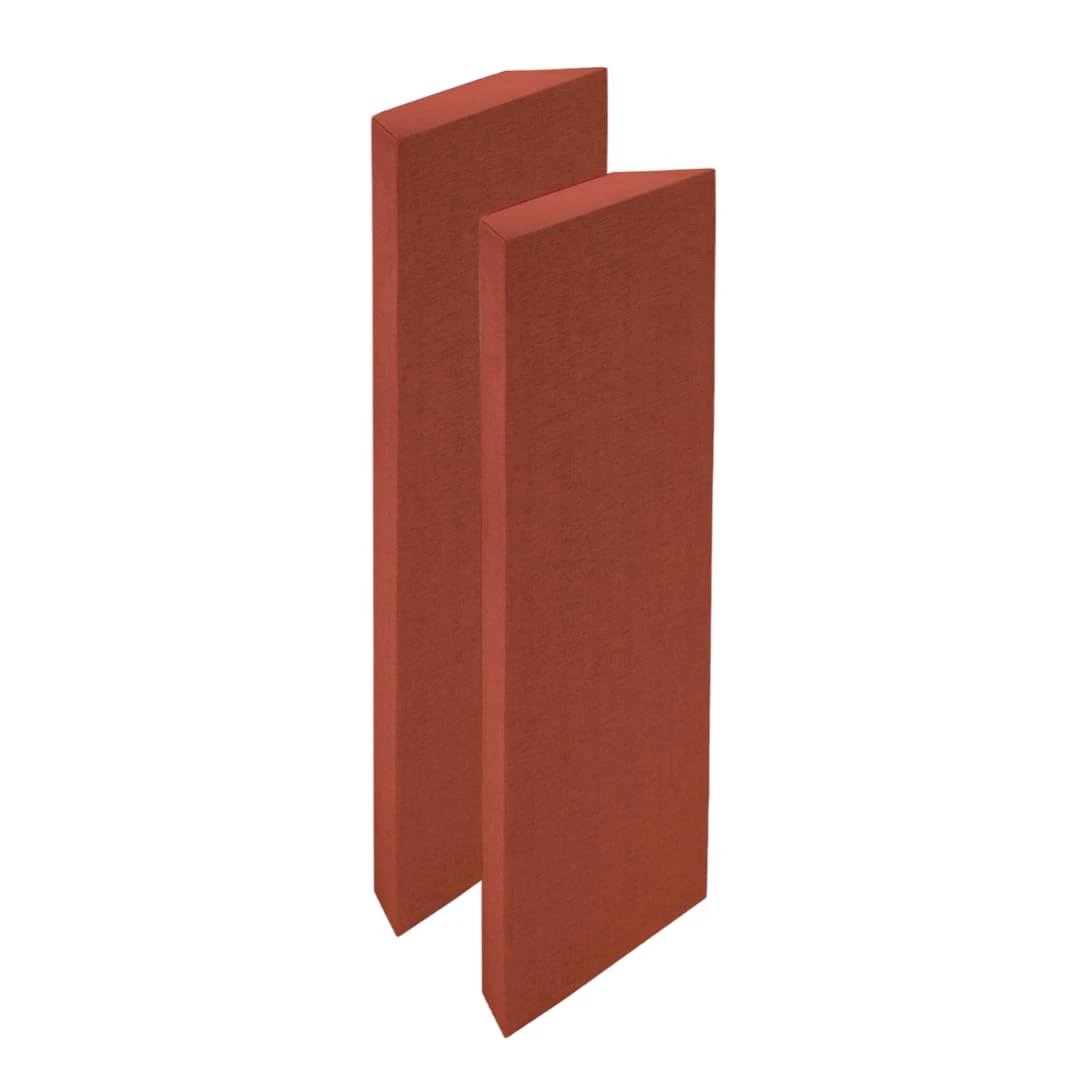 Timber Acoustics Corner Bass Traps - 2' x 4' x 5" Red (Set of 2)