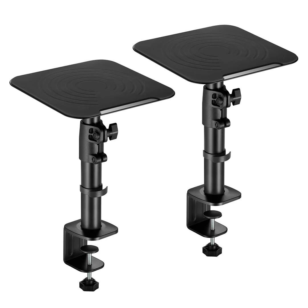 Audio Array AA-21 Studio Monitor Speaker Stand with Desk Clamp - Black