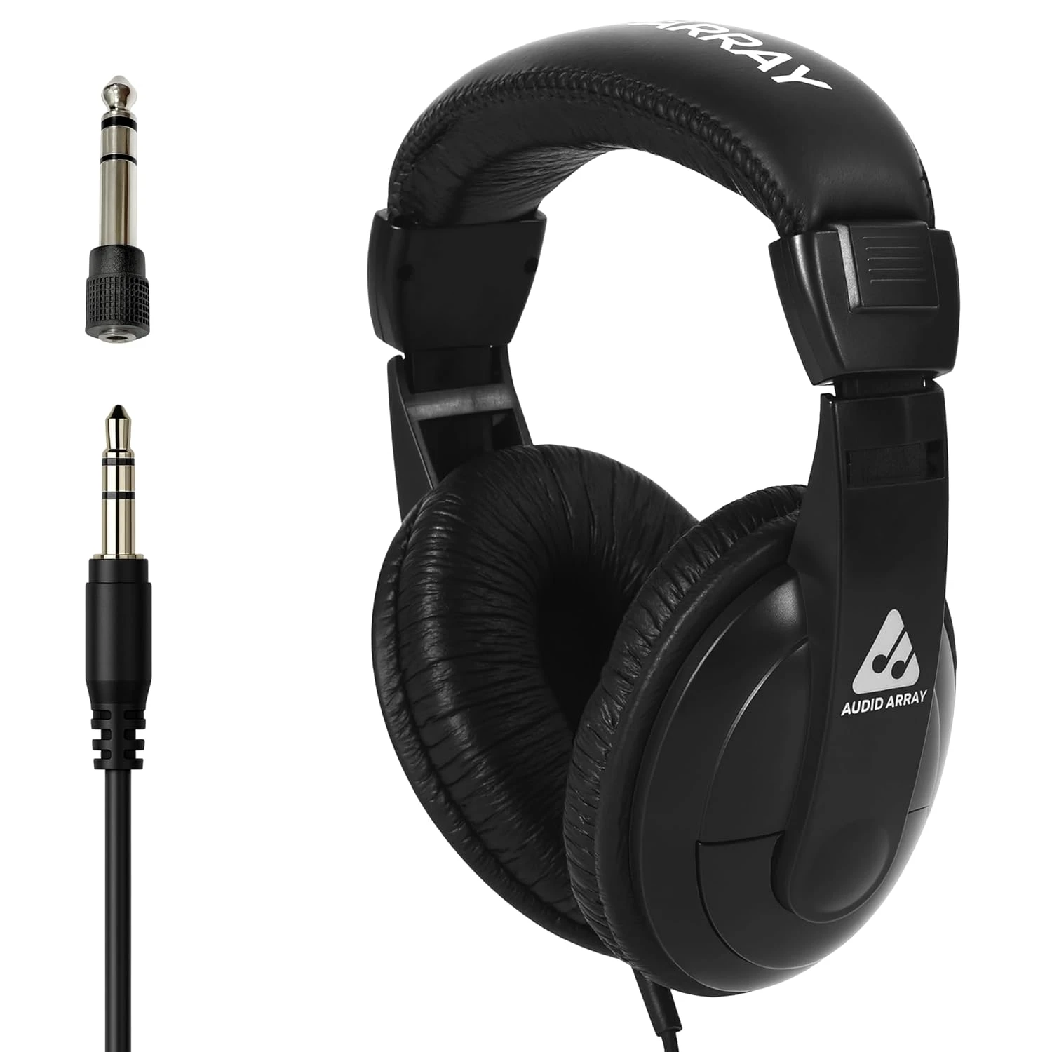 Audio Array AH-45-BK Studio Monitoring Live Recording Headphones (40mm Drivers) - Black
