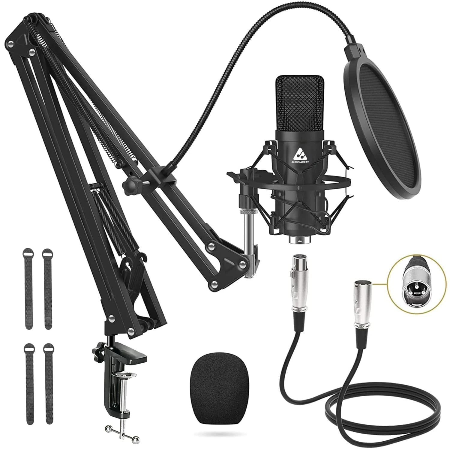 Audio Array AM-C2 Studio XLR Condenser Microphone Kit