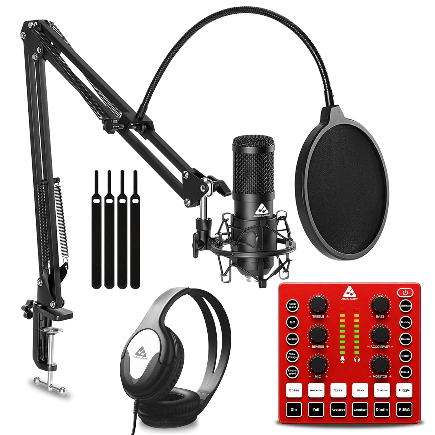 Audio Array PB-13 Professional Recording Bundle with AI-11 Sound Card