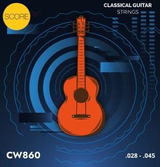 Score Classical guitar Strings Set Hard Tension CW860