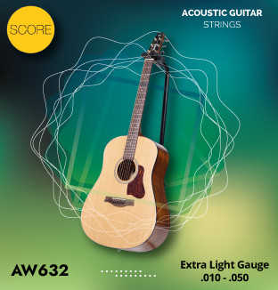 Score Acoustic Guitar String Set AW632