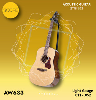 Score Acoustic Guitar String Set AW633