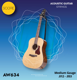 Score Acoustic Guitar String Set AW634