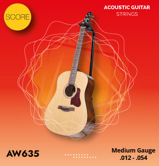 Score Acoustic Guitar String Set AW635