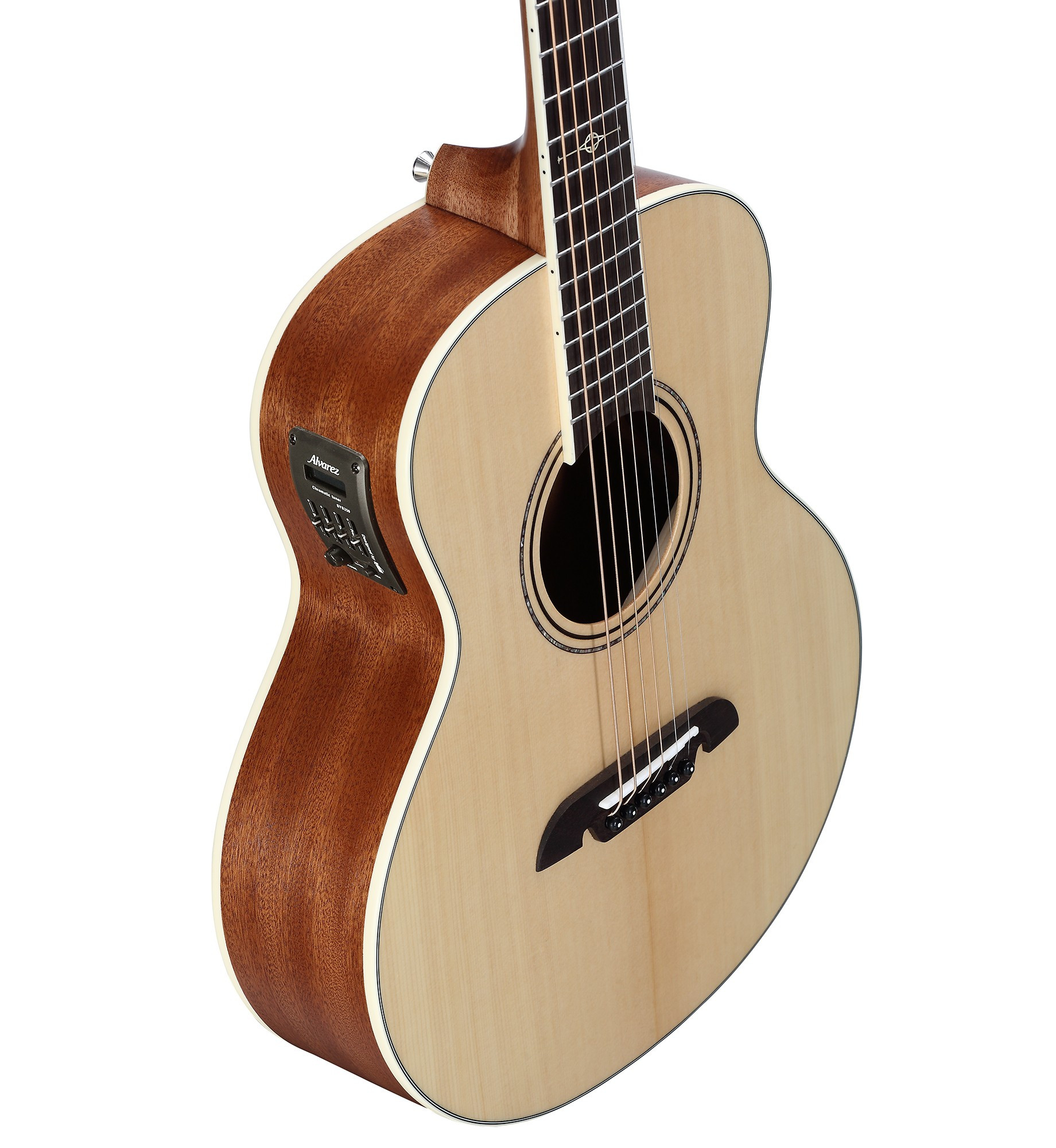 Alvarez LJ2E Travel Artist Little Jumbo w-deluxe Gig Bag EQ with Righton Strap Acoustic Guitar