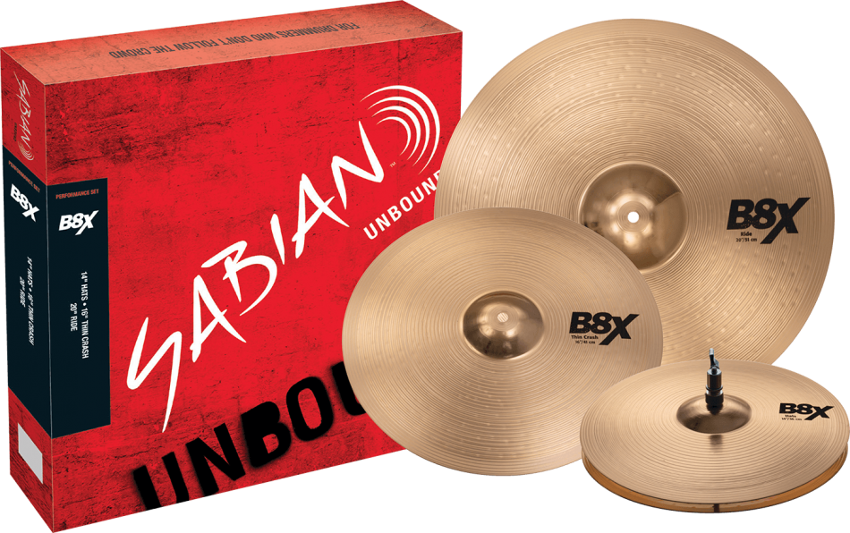 Sabian Cymbal B8X series Performance Set (14HH/16C/20R)