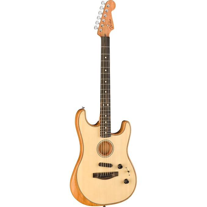 Fender 0972023221 Stratocaster Natural Acoustic Guitar