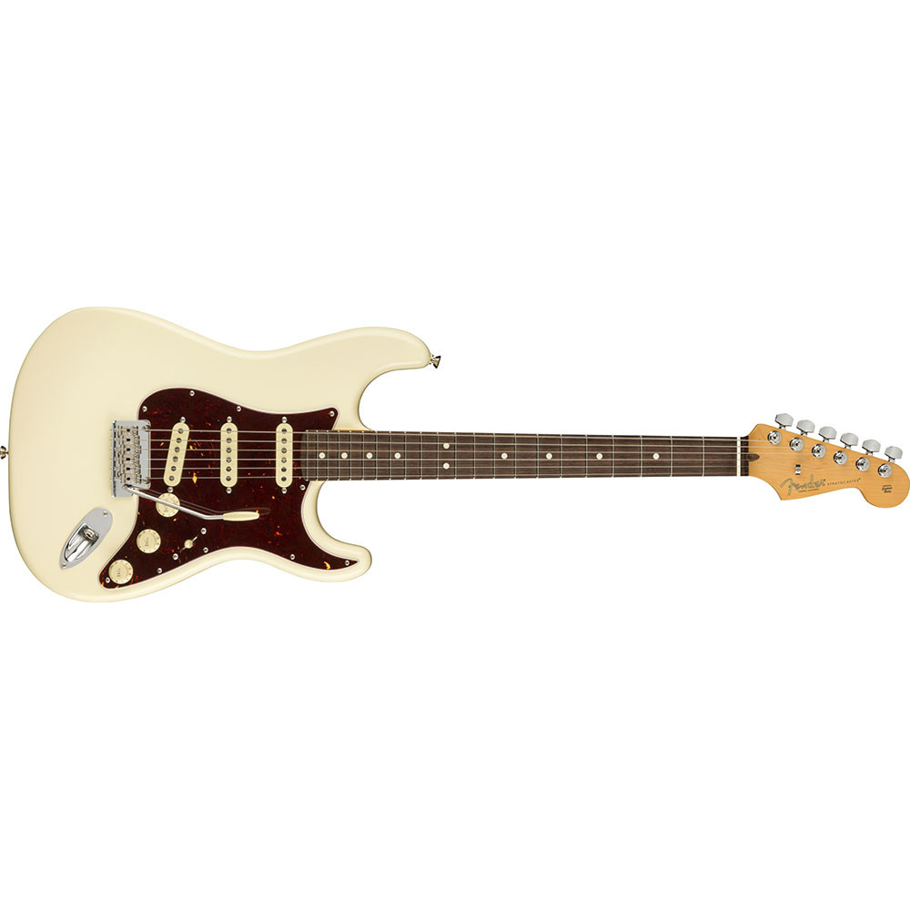 Fender 0113900705 AM Pro II Strat Olympic White Electric Guitar