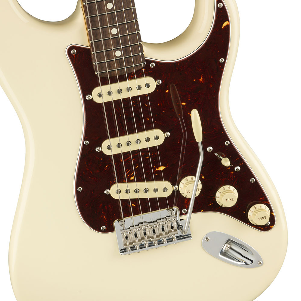 Fender 0113900705 AM Pro II Strat Olympic White Electric Guitar