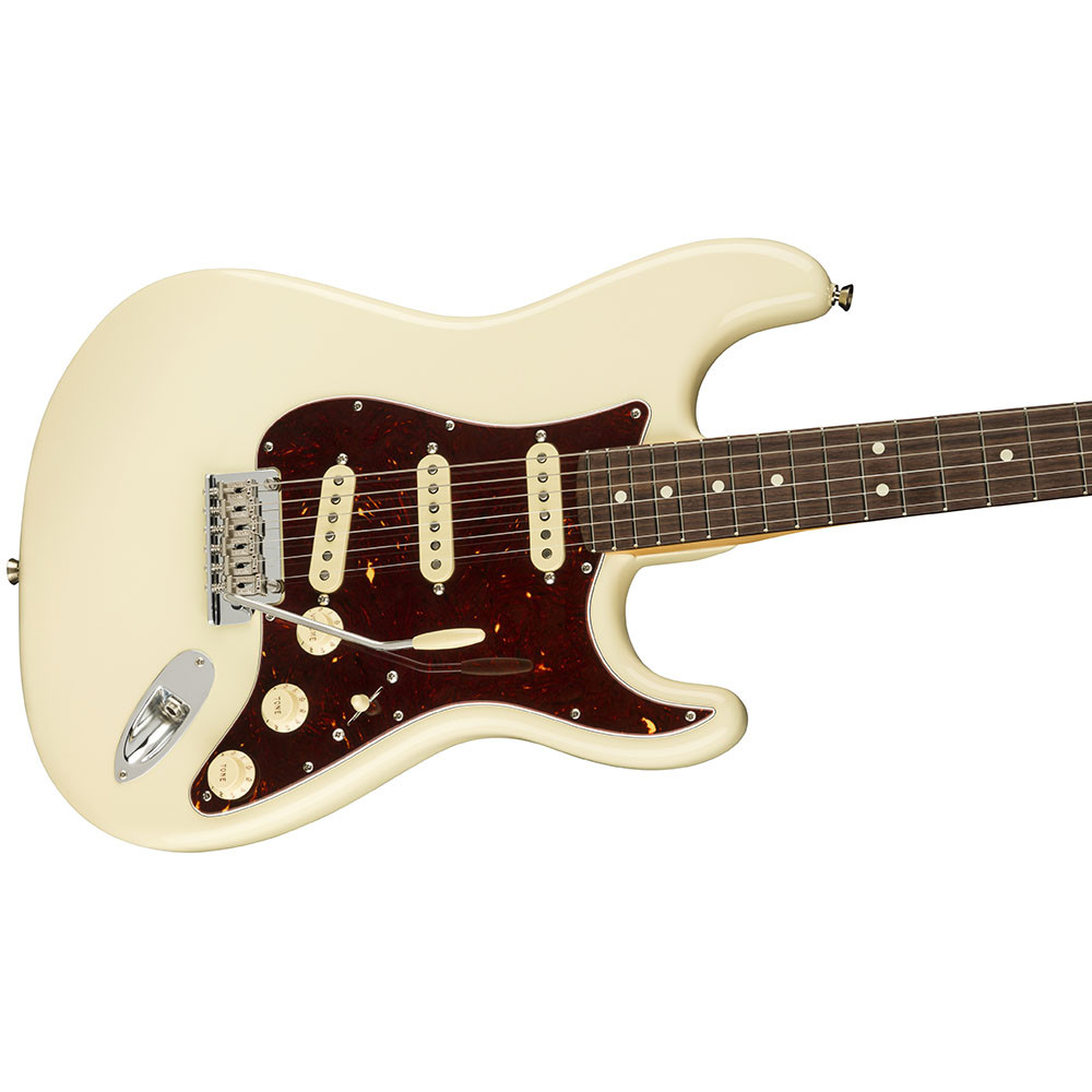 Fender 0113900705 AM Pro II Strat Olympic White Electric Guitar