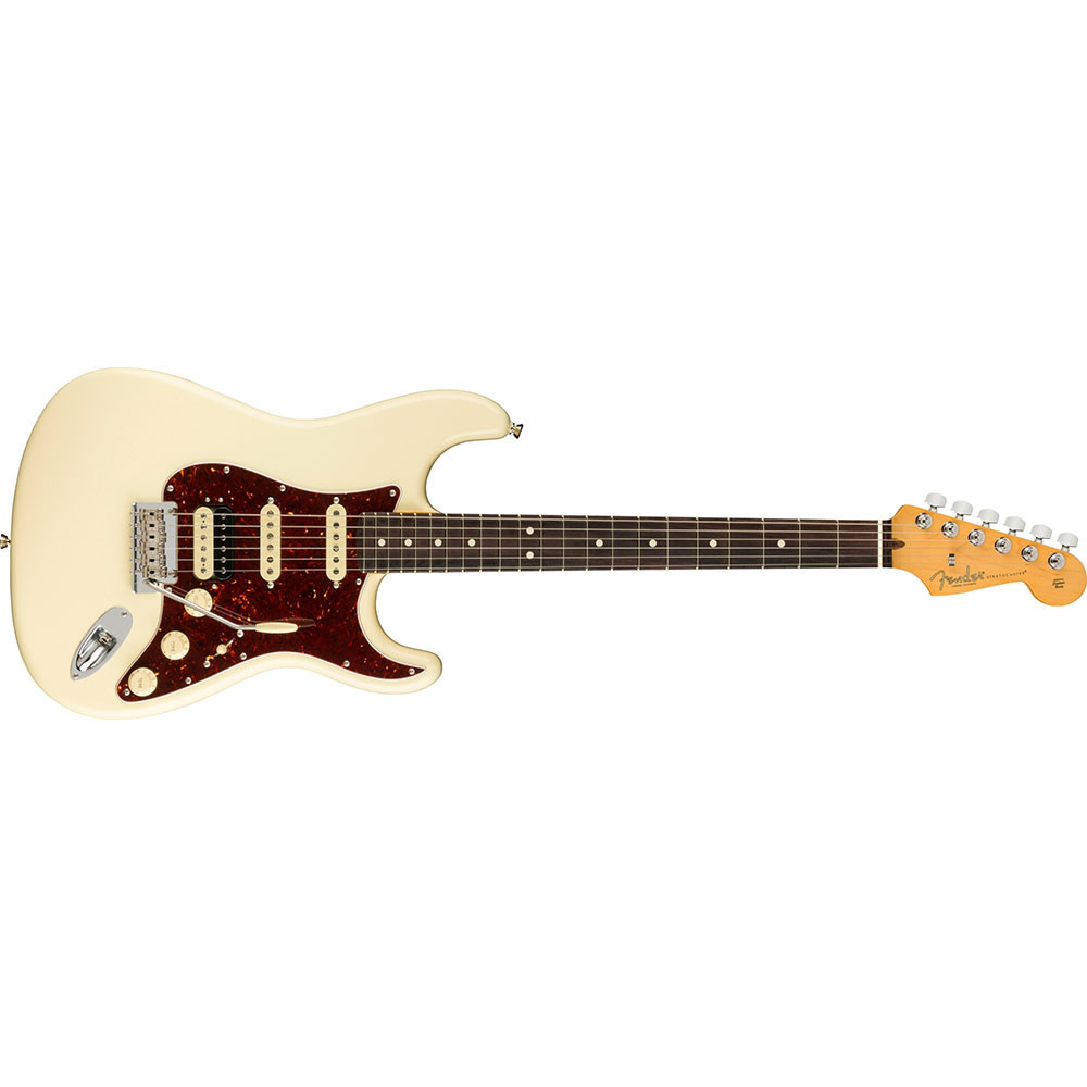 Fender 0113910705 AM Pro II Strat HSS Olympic White Electric Guitar