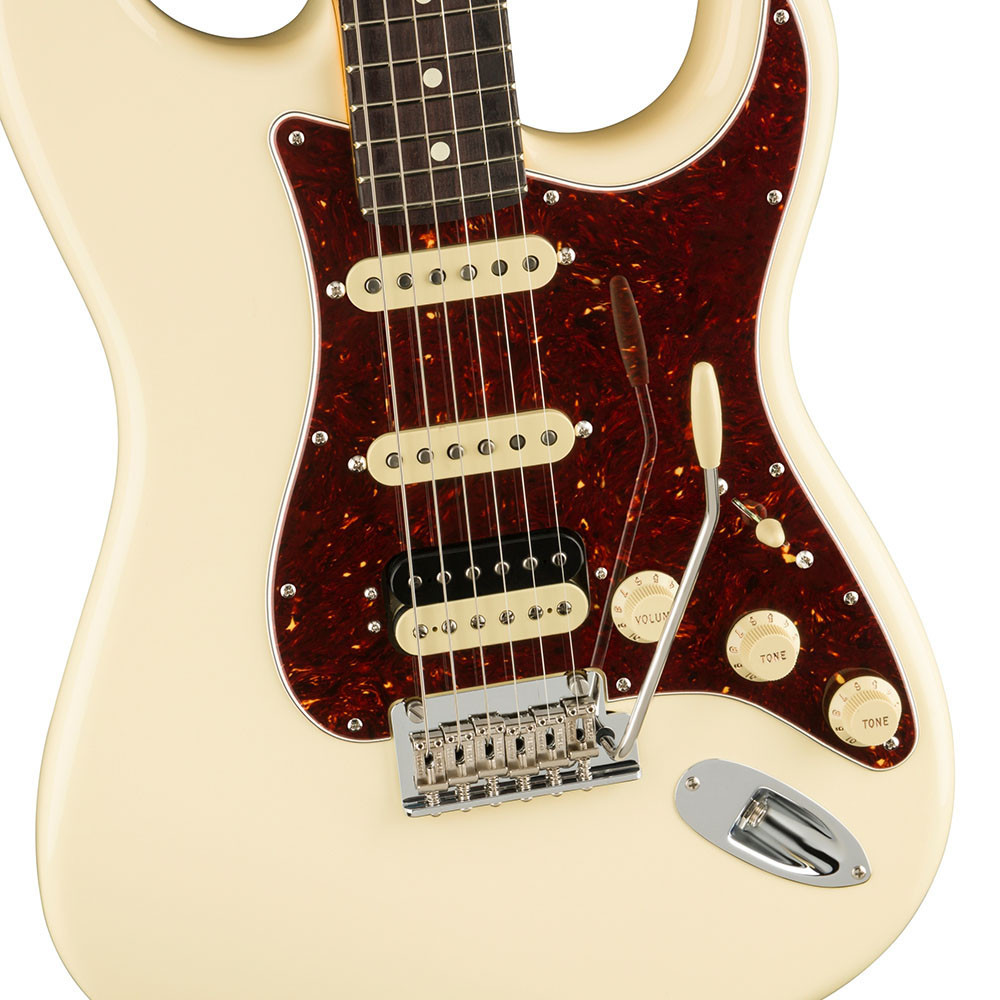 Fender 0113910705 AM Pro II Strat HSS Olympic White Electric Guitar