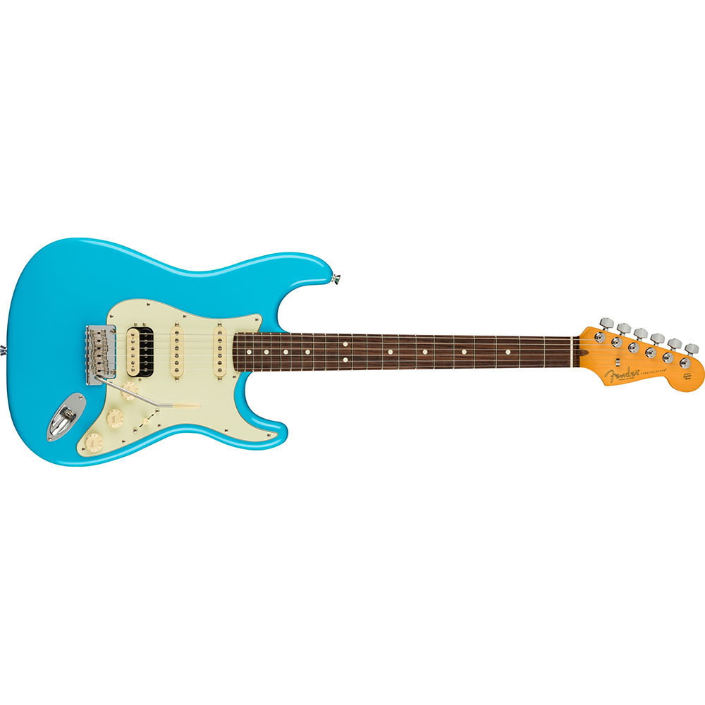 Fender 0113910719 AM Pro II Strat HSS Miami Blue Electric Guitar