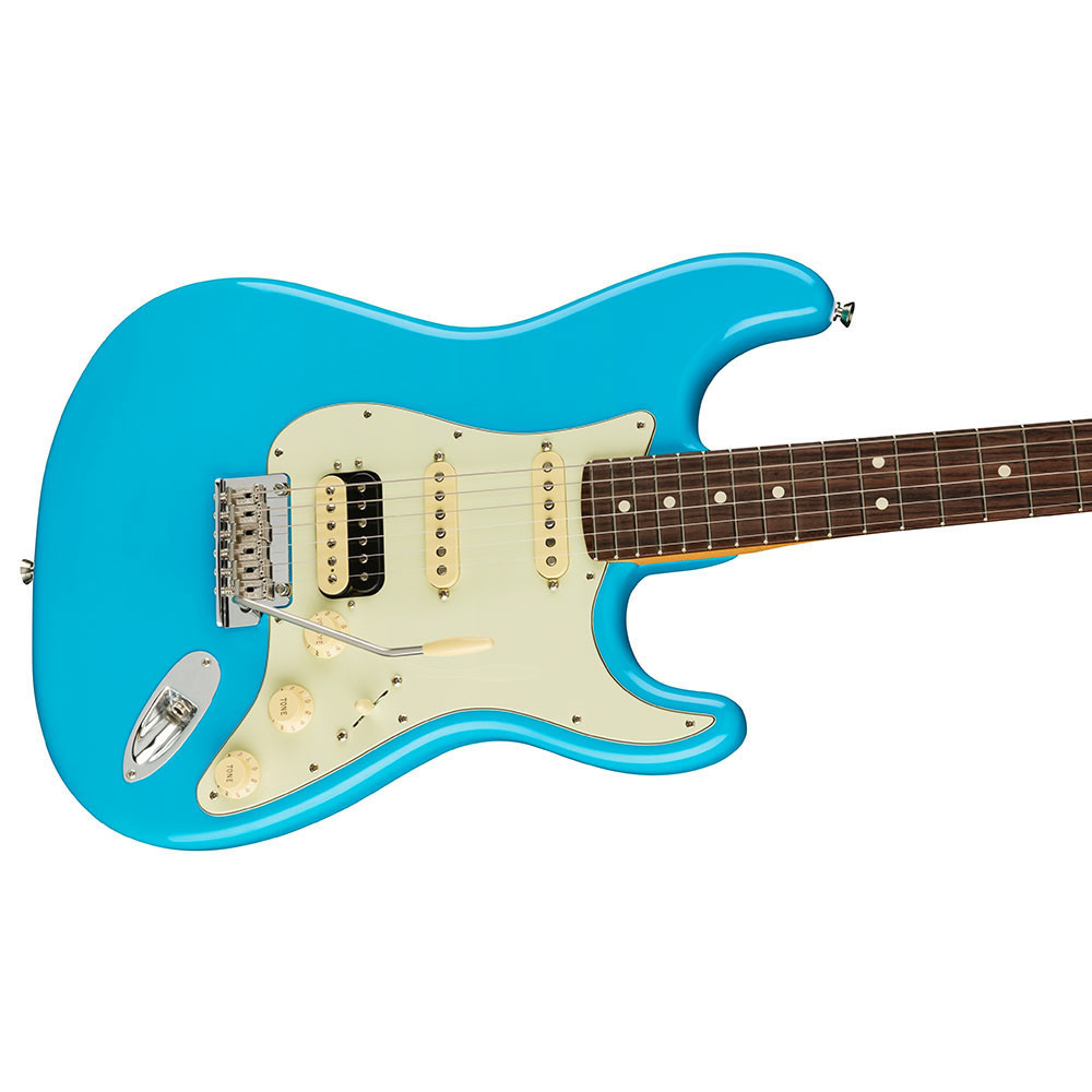Fender 0113910719 AM Pro II Strat HSS Miami Blue Electric Guitar