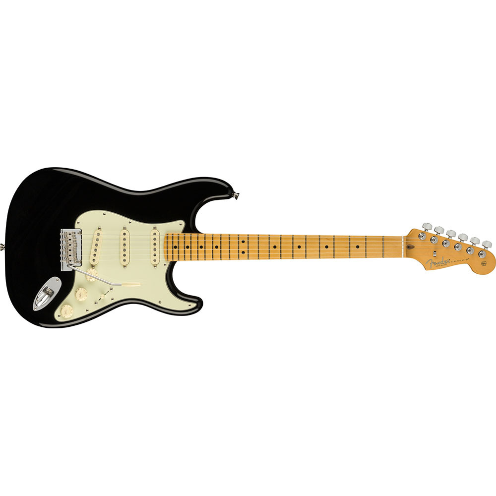 Fender 0113902706 AM Pro II Strat Maple Black Electric Guitar