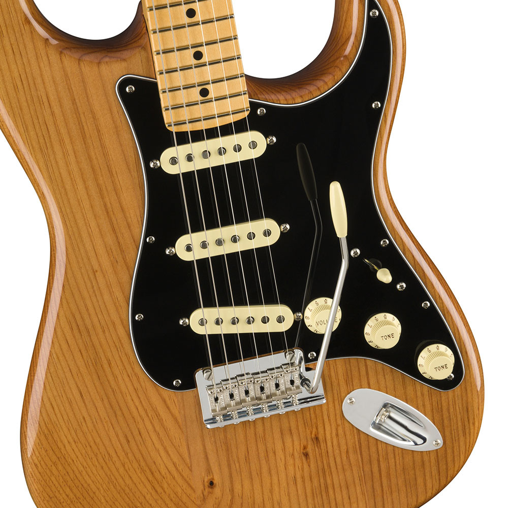 Fender 0113902763 AM Pro II Strat Maple Roasted Pine Electric Guitar