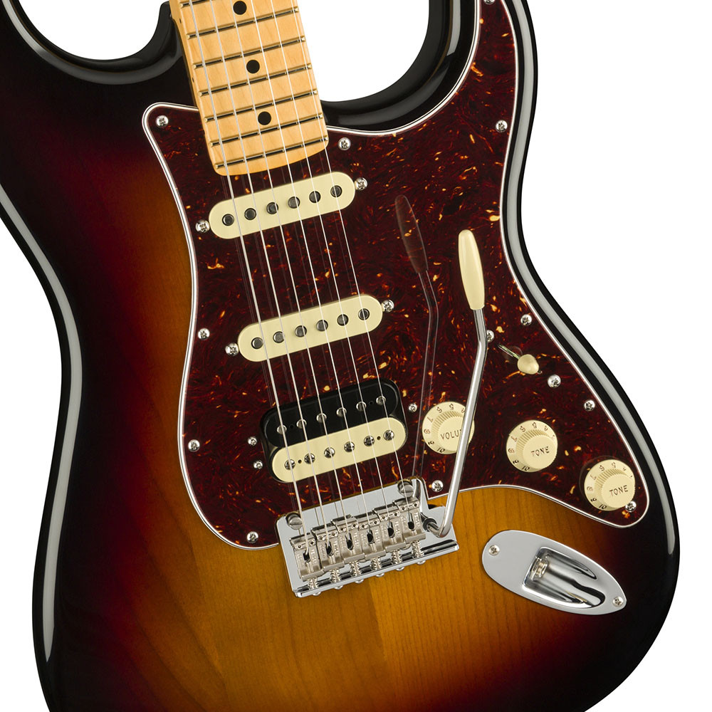 Fender 0113912700 AM Pro II Strat HSS Maple 3-Colour Sunburst Electric Guitar