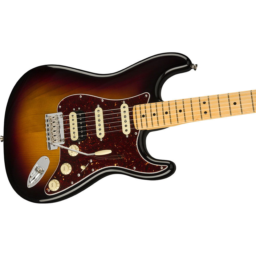 Fender 0113912700 AM Pro II Strat HSS Maple 3-Colour Sunburst Electric Guitar