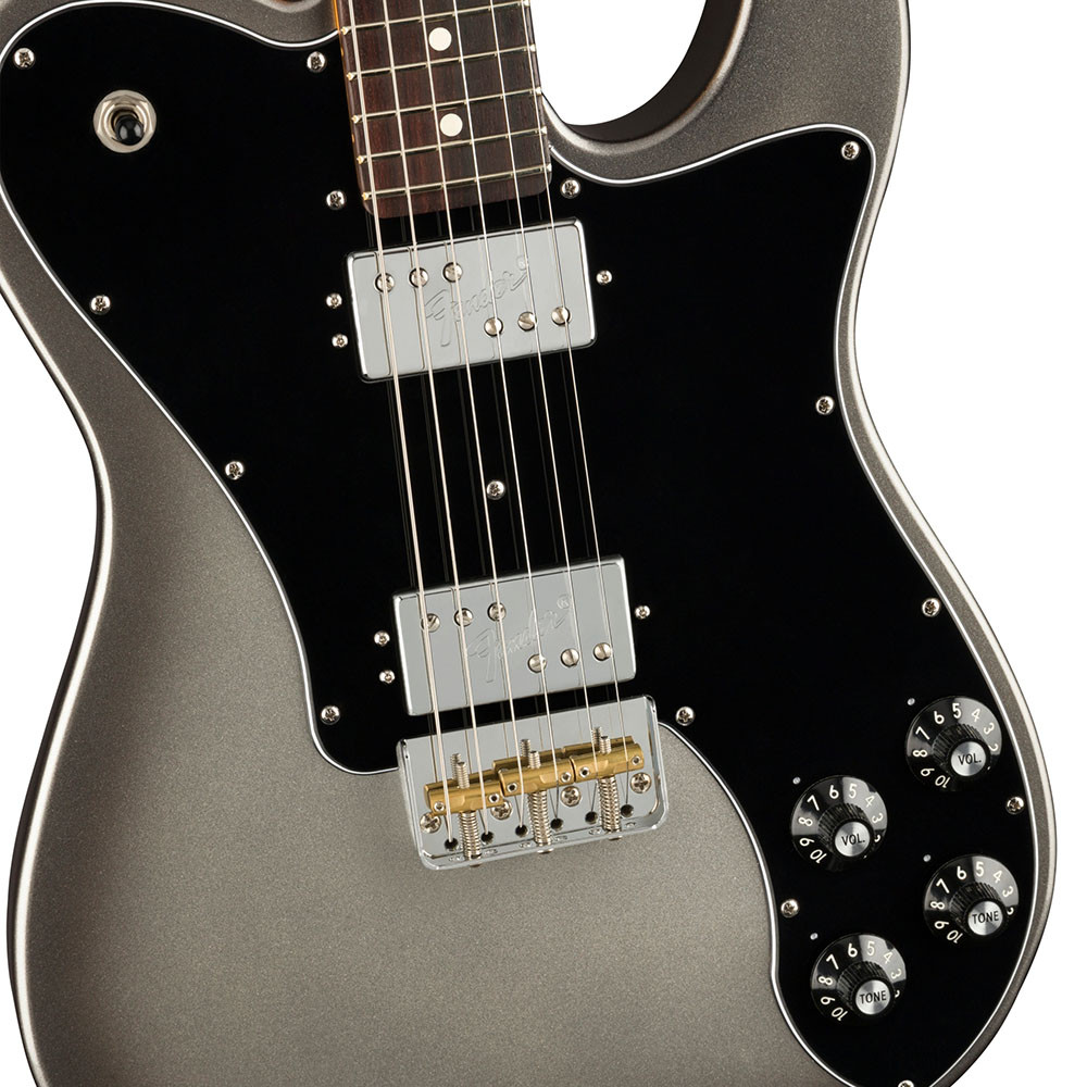Fender 0113960755 AM Pro II Tele Deluxe Rosewood Mercury Electric Guitar