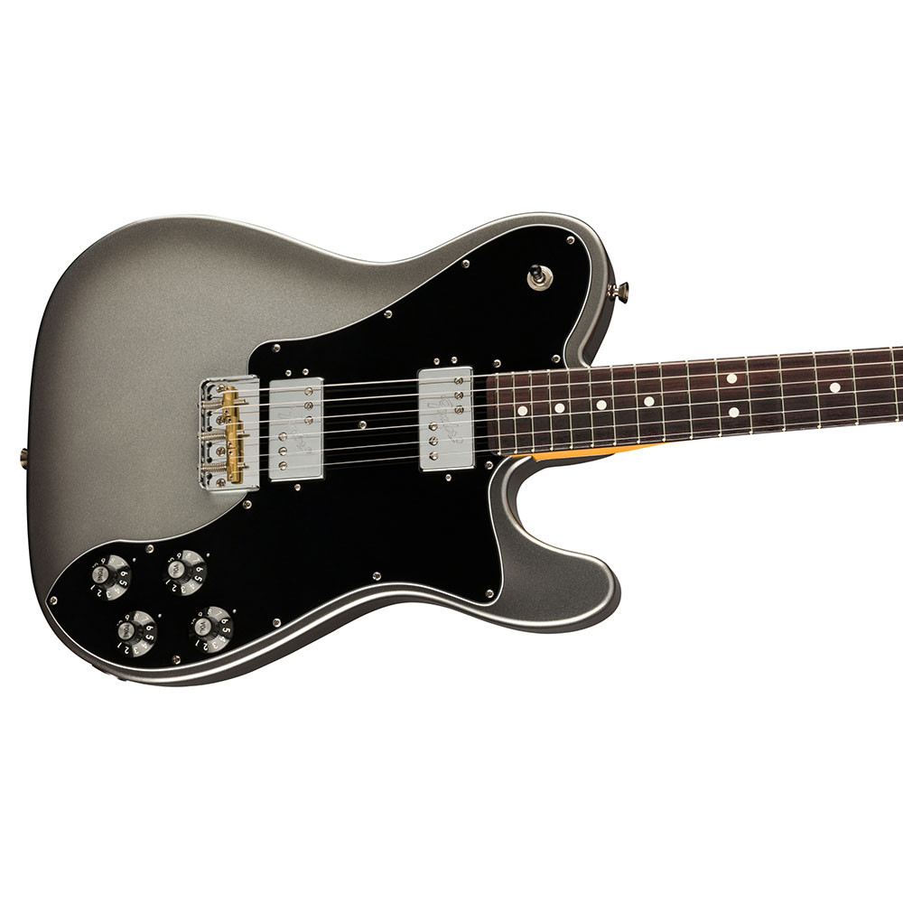 Fender 0113960755 AM Pro II Tele Deluxe Rosewood Mercury Electric Guitar