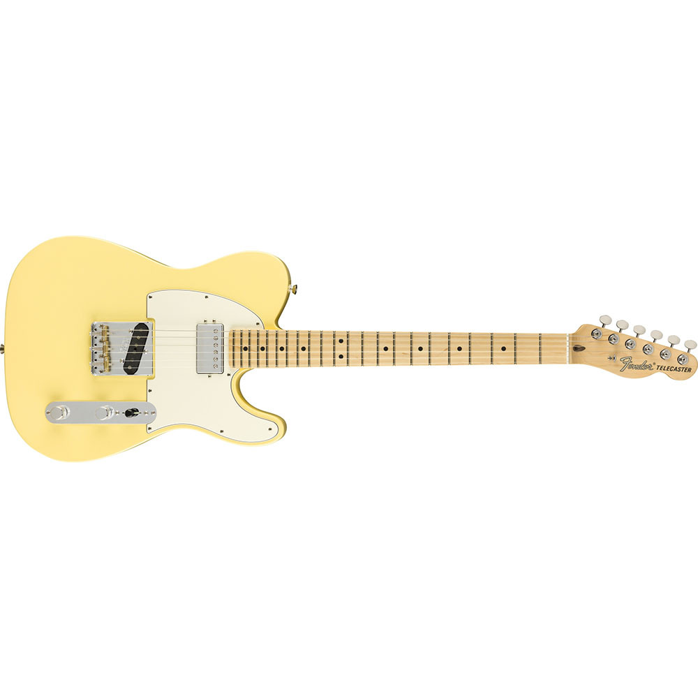 Fender 0115122341 AM Performer Tele Humbucking Maple Vintage White Electric Guitar