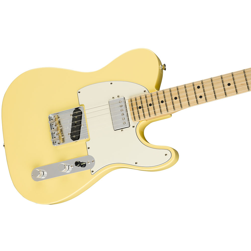 Fender 0115122341 AM Performer Tele Humbucking Maple Vintage White Electric Guitar