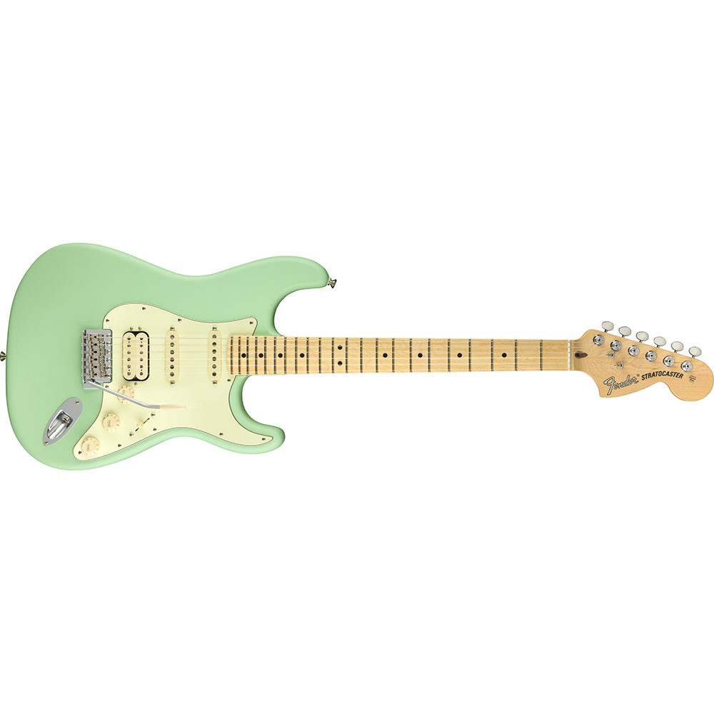 Fender 0114922357 AM Performer Strat HSS Maple Satin Surf Green Electric Guitar