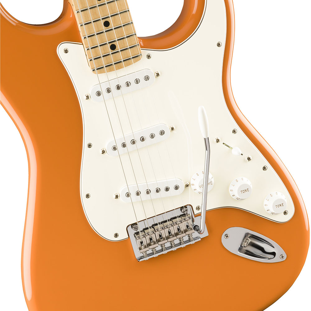 Fender 0144502582 Player Strat Maple Capri Orange Electric Guitar
