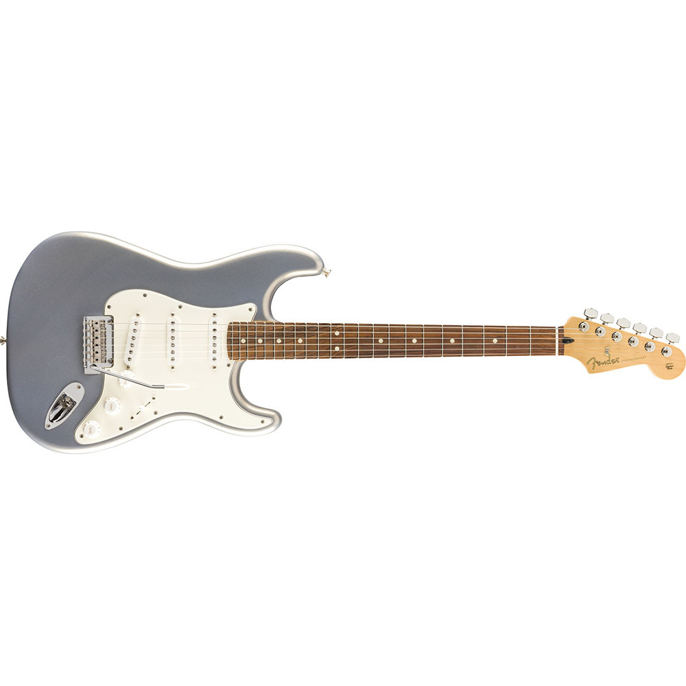 Fender 0144503581 Player Strat Pau Ferro Silver Electric Guitar